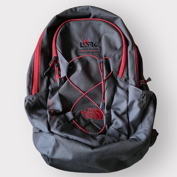 The North Face Black and Red Backpack